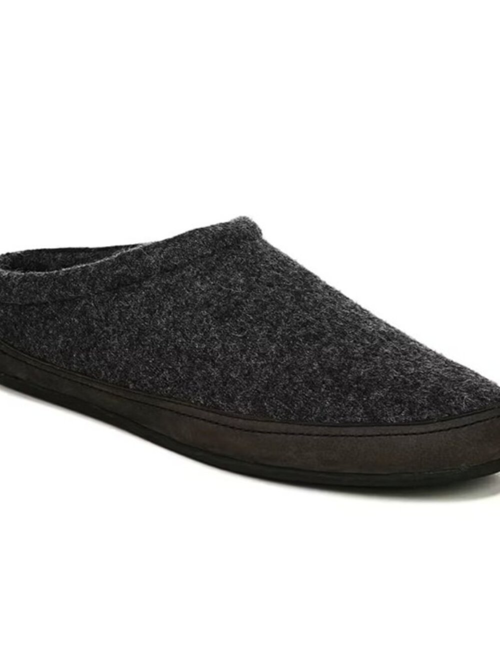 Vince Men's Howell Charcoal Gray Shearling-Lined Slippers Size 9 (MSRP $150)